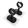 thumbnail image 1 of CoudarTitie 2 Pieces Ceiling Curtain Rod Brackets Closet Poles Hangers for Bedroom Hotel Black, 1 of 9