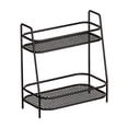 thumbnail image 1 of CoudarTitie 2 Tier Bathroom Organiser Freestanding Kitchen Cabinet Shelf Rustproof Seasoning Black, 1 of 9