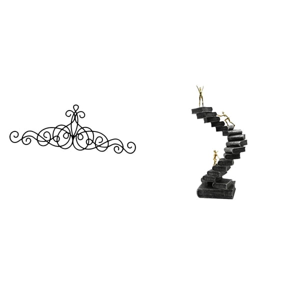 CoudarTitie Abstract Figure Metal Wall Art Decor Floral Plaque Decorative Objects for Patio Indoor Outdoor Porch Fence Desktop Table Decorations