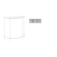 thumbnail image 1 of CoudarTitie Acrylic Side Table for Small Space with Digital Wall Clock Multipurpose Display Accent End Table for Living Room Bedroom Office Decor, 1 of 8