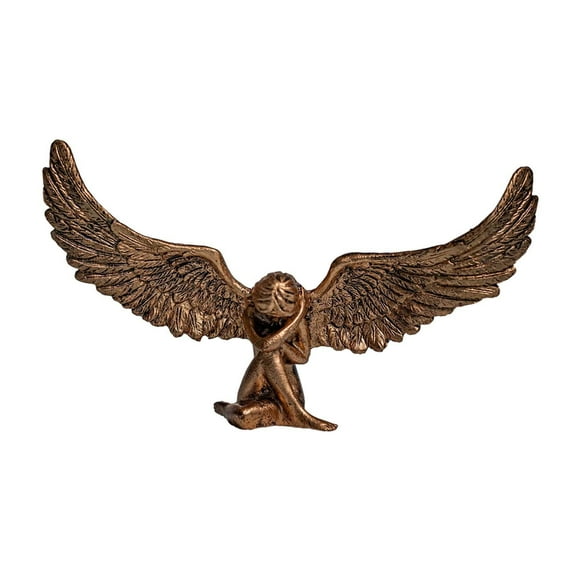 CoudarTitie Angel Statue Ornament Ideal Gift Delicate Creative Collection Desktop Decoration Bronze