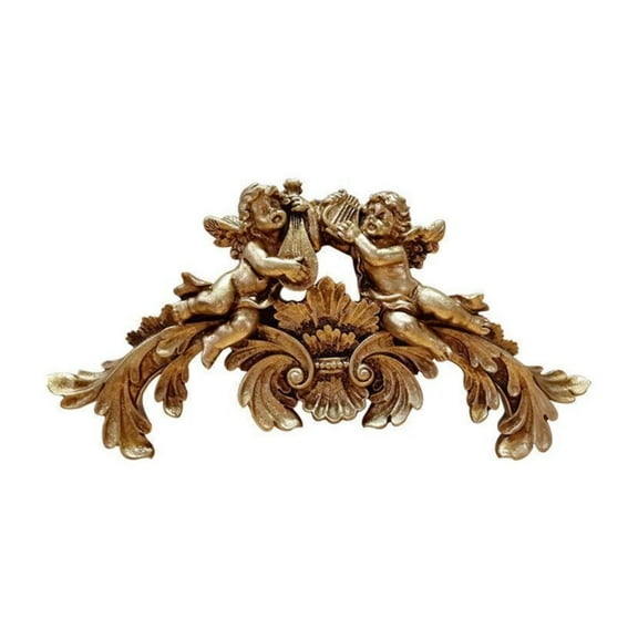 CoudarTitie Angel Wall Sculpture Angel Statue Birthday Gift Crafts Resin Collectible Hanging Double Angel