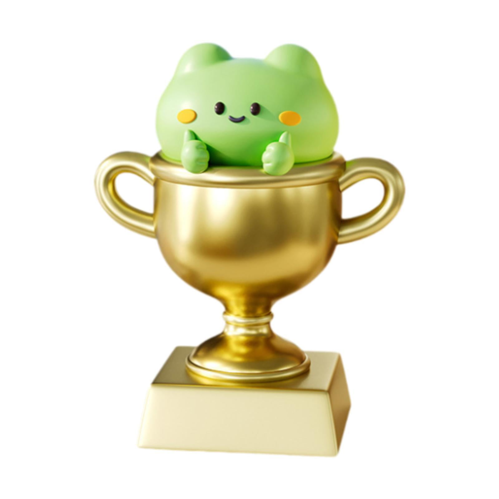 CoudarTitie Award Trophy Artwork Compact Size Resin Medals Decor Trophy Cup Award Statue for