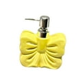 thumbnail image 1 of CoudarTitie Bow Shape Soap Dispenser Ceramic Hand Soap Bottle Decorative Cute Lotion Bottle with Pump for Lotion Shampoo Kitchen Bathroom Yellow, 1 of 8