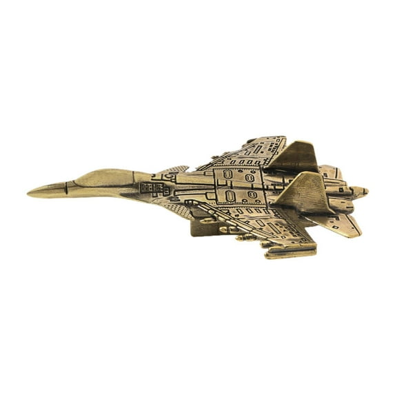 CoudarTitie Brass Aircraft Ornament = Tabletop Ornament Art Crafts Miniature Plane Sculpture