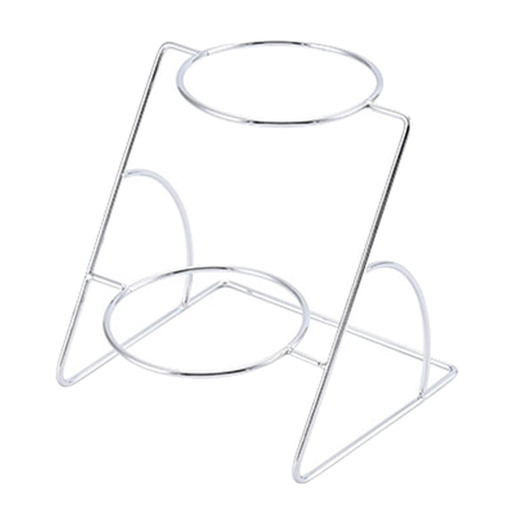 CoudarTitie Buffet Spice Rack Organizer Durable Iron Professional Sauce Seasoning Holder for 2 Layer Silver
