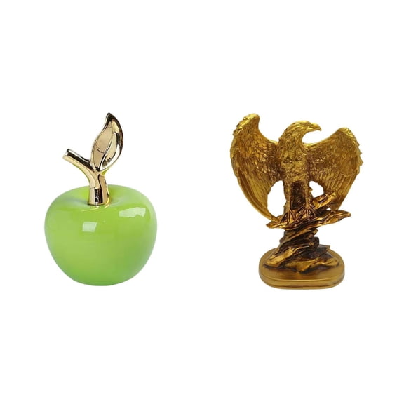 CoudarTitie Ceramic Fruit and Sculpture Ornament Artwork for Home Cafe Study Room Office Bookshelves Dining Room Holiday Party Decoration Gift