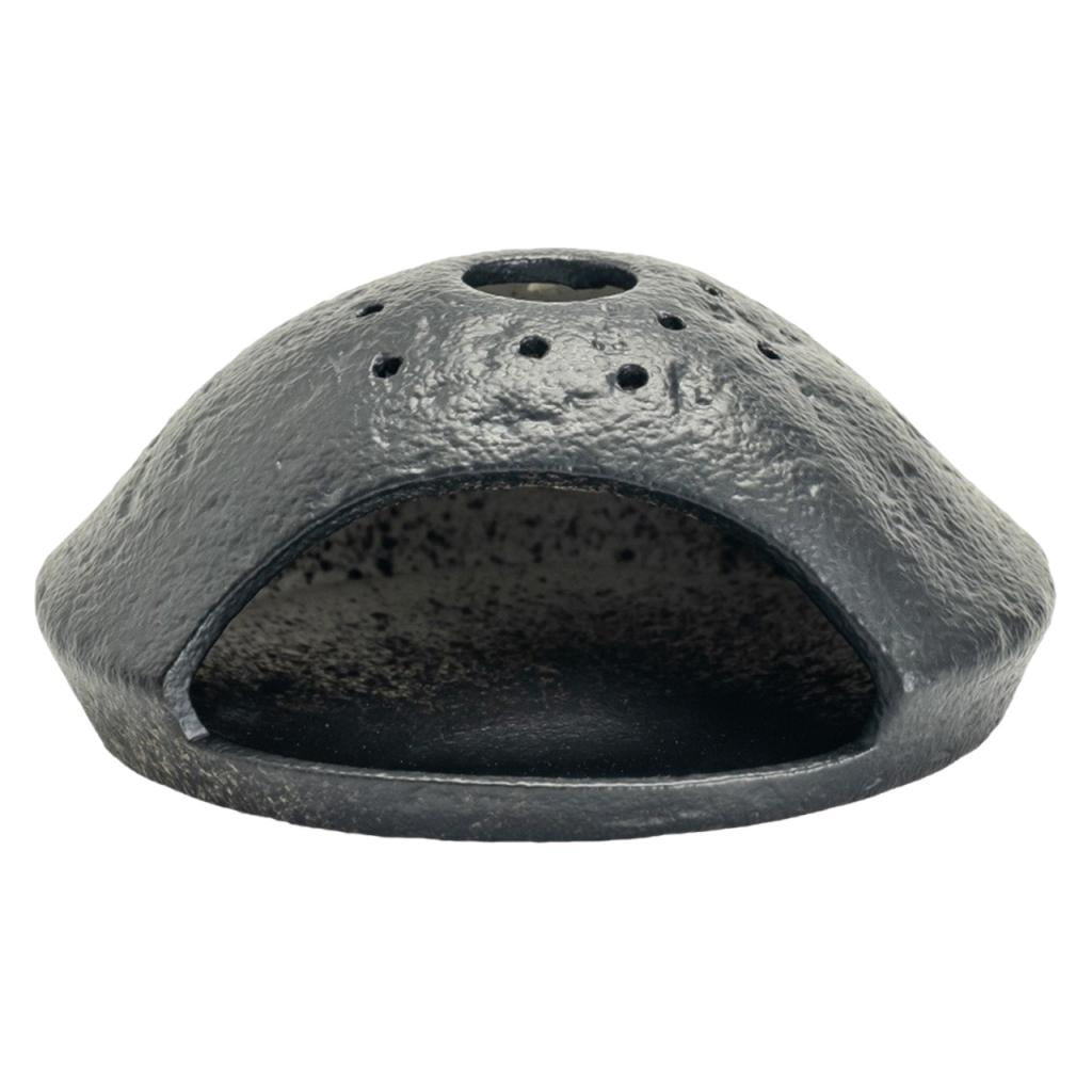 CoudarTitie Ceramic Incense Burner Palo Santo Holder Meditation Housewarming Cone Burner Yoga Decors Aroma Sage Stand Tabletop Fragrance Black
