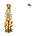 thumbnail image 1 of CoudarTitie Cheetah Figurine Gold Cheetah Ornament Horse Sculpture Brass Animal Statue Miniature Horse Collectible with Artistic Decor Suitable for Living Room of, 1 of 8