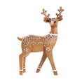 thumbnail image 1 of CoudarTitie Christmas Reindeer Statue Animal Adornment Home Decor for Porch Patio Office Brown Standing, 1 of 9