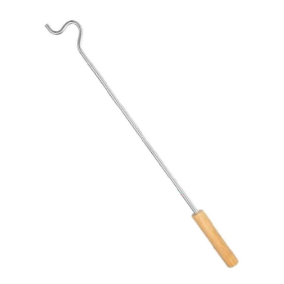 CoudarTitie Closet Reacher Pole Reach Garment Hook with Hook Ceilings Clothing Hook Pole Length 61cm