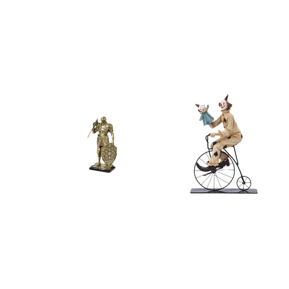 CoudarTitie Clown Statue Figurine Resin Abstract Figure Nordic Art Ornament Sculpture Collection Statuette Desk Cabinet Office Table Centerpiece Entryway Dining Room Decor Gift