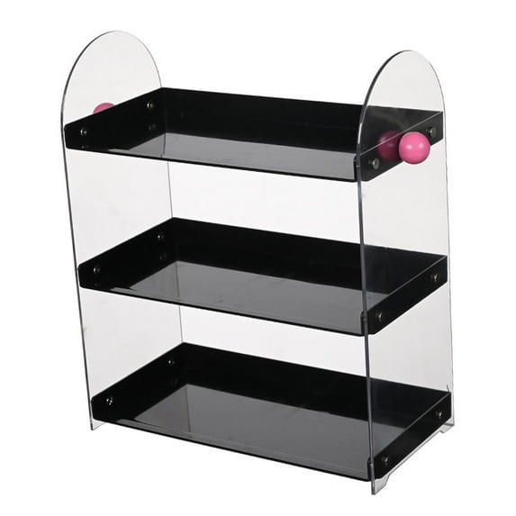 CoudarTitie Coffee Mug Holder Countertop Organizer Multifunctional Cup Display Shelf Kitchen Black