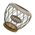 thumbnail image 1 of CoudarTitie Coffee Pod Holder Bar Accessories Counter Decor Espresso Capsules Holder Storage brown, 1 of 9