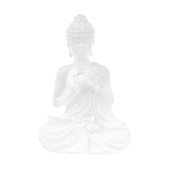CoudarTitie Collectible Sculpture Indoor Yoga Sitting Buddha Statue Seated Buddhism Figurine Style B