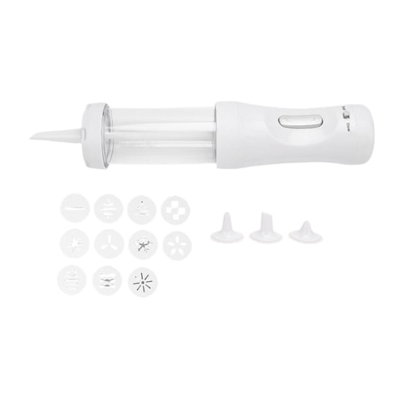 CoudarTitie Cookie Press Maker Kit DIY Biscuit Maker and Decoration with 12 Cookie Discs for