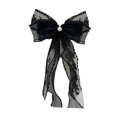 thumbnail image 1 of CoudarTitie Curtain Holdback Curtain Tieback Accessories,Decorative Drapery Tieback Lace Bow Black, 1 of 9