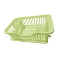 thumbnail image 1 of CoudarTitie Cutlery Holder And Dish Drainer Organizer, Storage Solution for Kitchen Utensils Light Green, 1 of 9