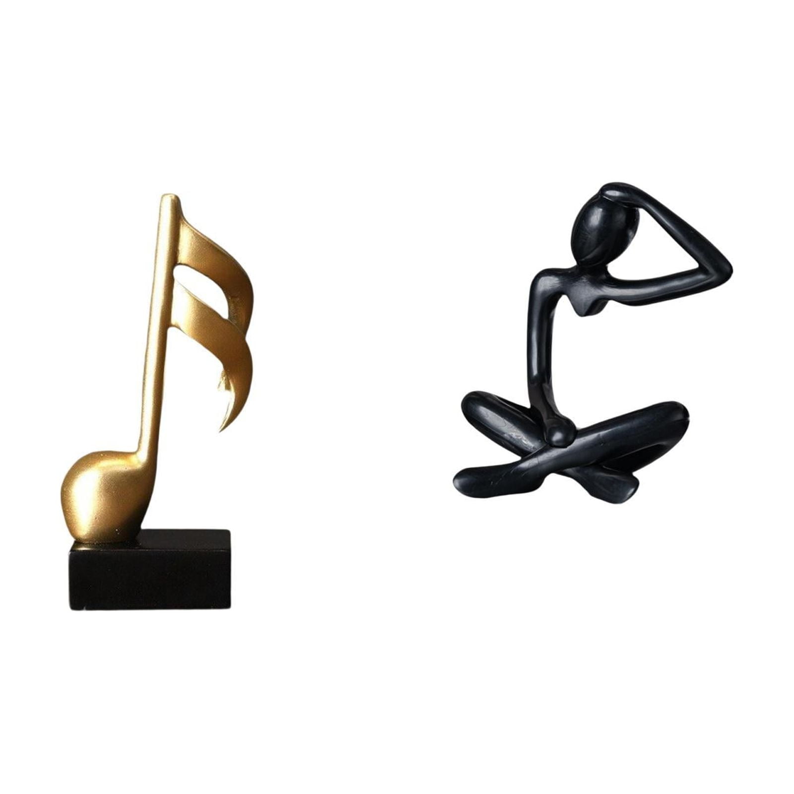 CoudarTitie Desktop Figurine Music Note Sculpture Thinker Abstract ...