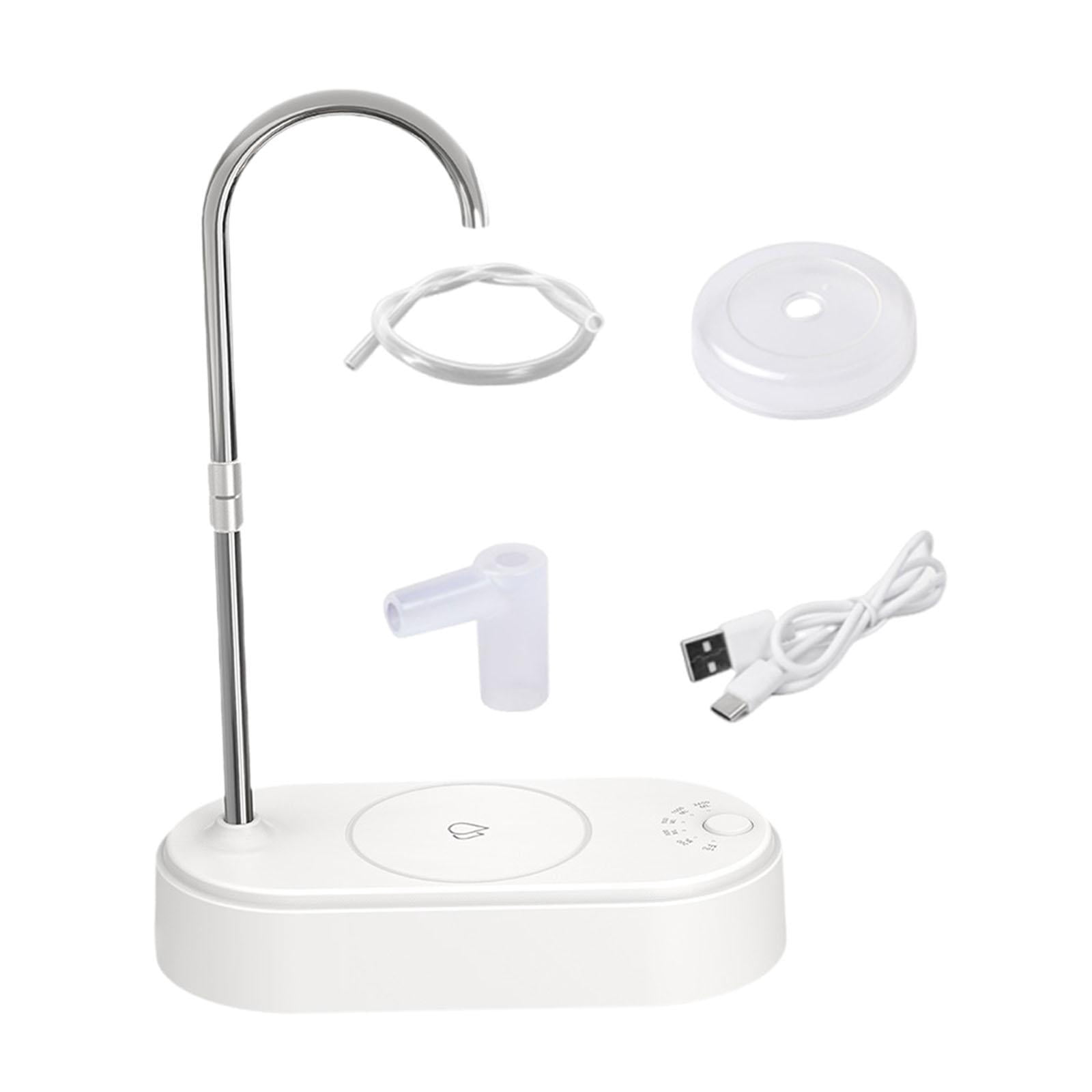CoudarTitie Desktop Water Dispenser Bottle Pump Rechargeable Easy to Use Water Jug Dispenser White