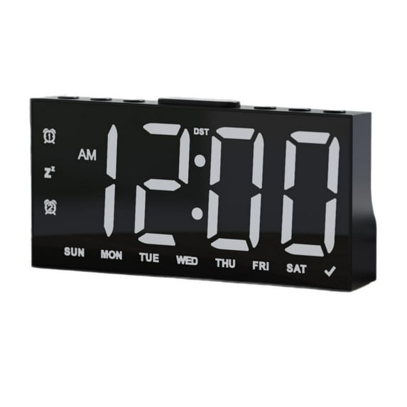 CoudarTitie Digital Alarm Clock Week Display Utility Versatile Simple with Large Numbers for