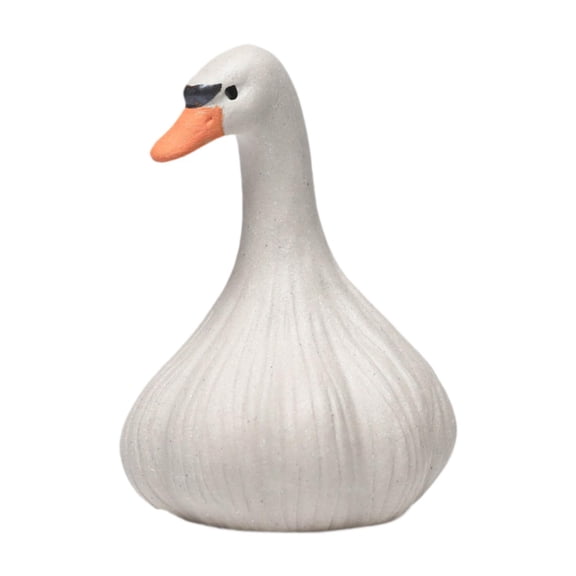 CoudarTitie Duck Mini Statue Animal Sculpture Tea Pet Creative Collectible Tabletop Ornament