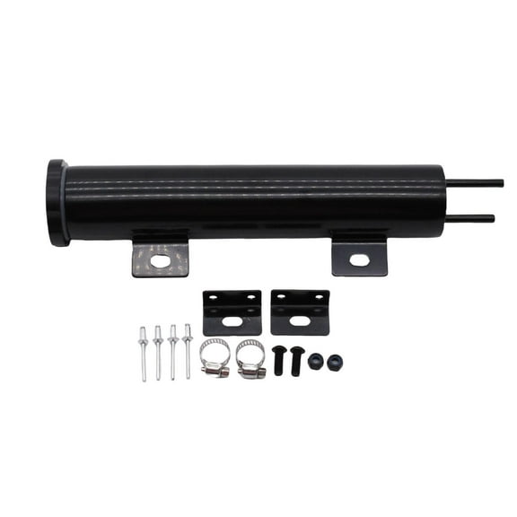 CoudarTitie Engine Oil Catch Can Radiator Coolant Overflow Tank Stainless Steel Overflow Can