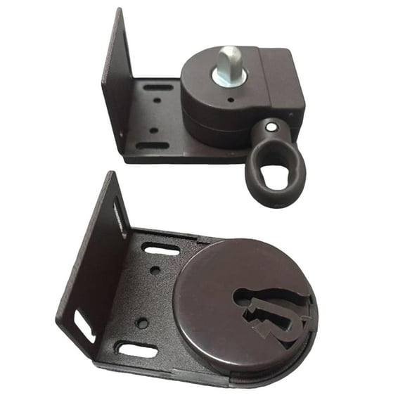 CoudarTitie Exterior Sun Shades Mounting Brackets Cordless Crank Kit Fitting Roller up Blind Brown