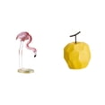 thumbnail image 1 of CoudarTitie Flamingo Resin Statue Sculpture Resin Bird Figurine Porcelain Fruit Sculpture Art Figurine with Handcrafted Geometric Design Suitable for Garden Home, 1 of 8