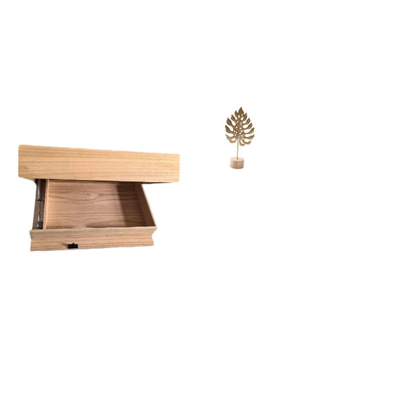 CoudarTitie Floating Shelf Wall Mounted Drawer with Compartment Leaf Sculpture Metal Leaf Statue Leaf Shaped Figurine Crafts Nordic Creative Ornament Abstract Sculpture for Table Party Home