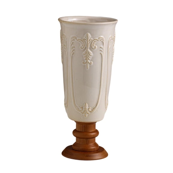 CoudarTitie Flower Vase Craft Display Porcelain Vase for Drawing Room Fireplace Holidays Totem