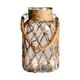 thumbnail image 1 of CoudarTitie Flower Vase with Rope Net Rope Wrapping Decorative Bottle Rustic Hanging Jar for L, 1 of 9