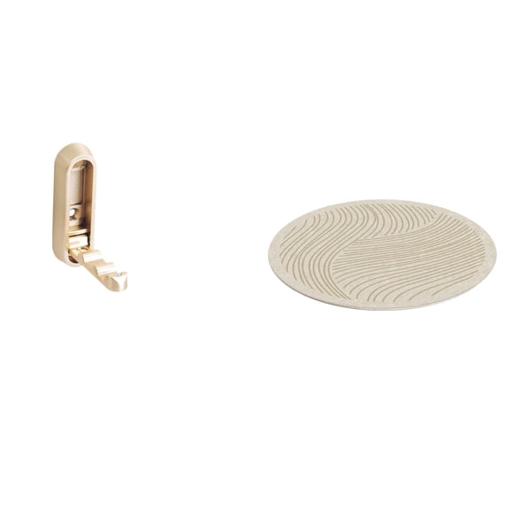 CoudarTitie Foldable Organizer Hook for Bathroom Closet with Anti Skid Backing Versatile Area Rug and Coat Towel Hanger for Laundry Room