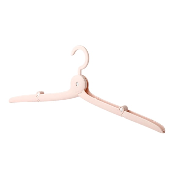 CoudarTitie Foldable Travel Hanger Clothes Drying Folding Rack Organizer Ship Essential for Pink