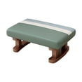 thumbnail image 1 of CoudarTitie Foot Rest with Wooden Legs Rectangle Step Stool for Dining Bed Shoe Changing Green, 1 of 9