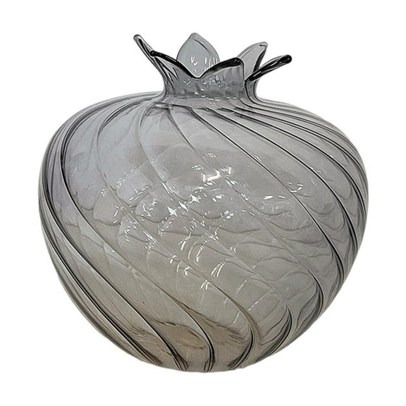 CoudarTitie Glass Flower Vase Decoration Table Centerpiece Hydroponic Plant Pot Decorative for Desktop Dinner Table Party Bookshelf Bunch Gray