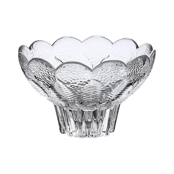 CoudarTitie Glass Fruit Bowl Fruit Tray Dinnerware Decorative Multipurpose Serving Plate for 12x7cm