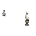 thumbnail image 1 of CoudarTitie Guan Yin Parrot Statue Kuanyin Figurine Feng Shui Animal Sculpture Resin Female Buddha Chinese Indoor Decorative Crafts for Hallway Table Centerpiece Fireplace Cabinet, 1 of 8