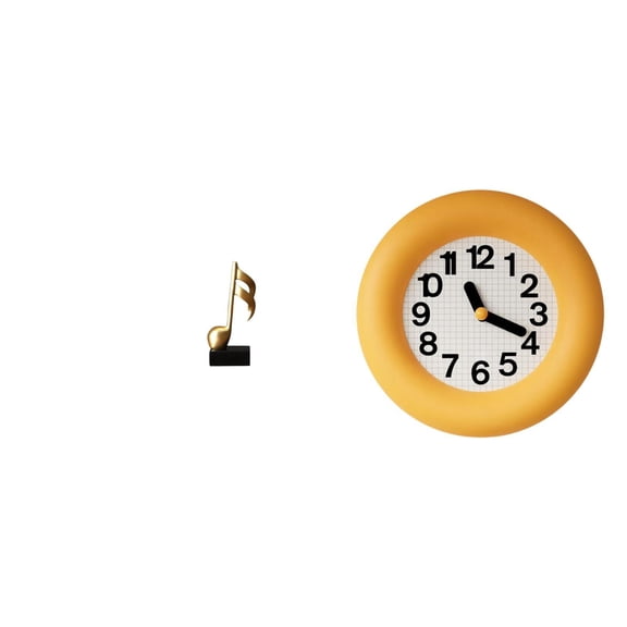 CoudarTitie Harmonious Rhythm Resin Clockwork Sculpture Contemporary Tabletop Ornament Silent Wood Centerpiece for Desk Kitchen Bedroom Decor