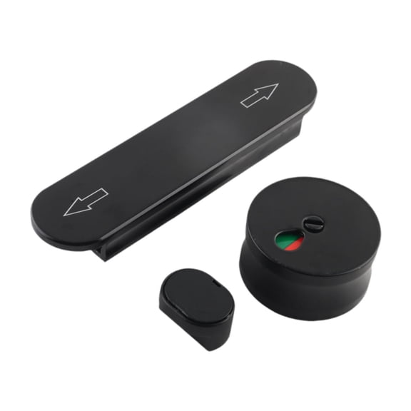 CoudarTitie Indicating WC Public Privacy Locks Multifunctional Vacant Occupied Bathroom Door Black