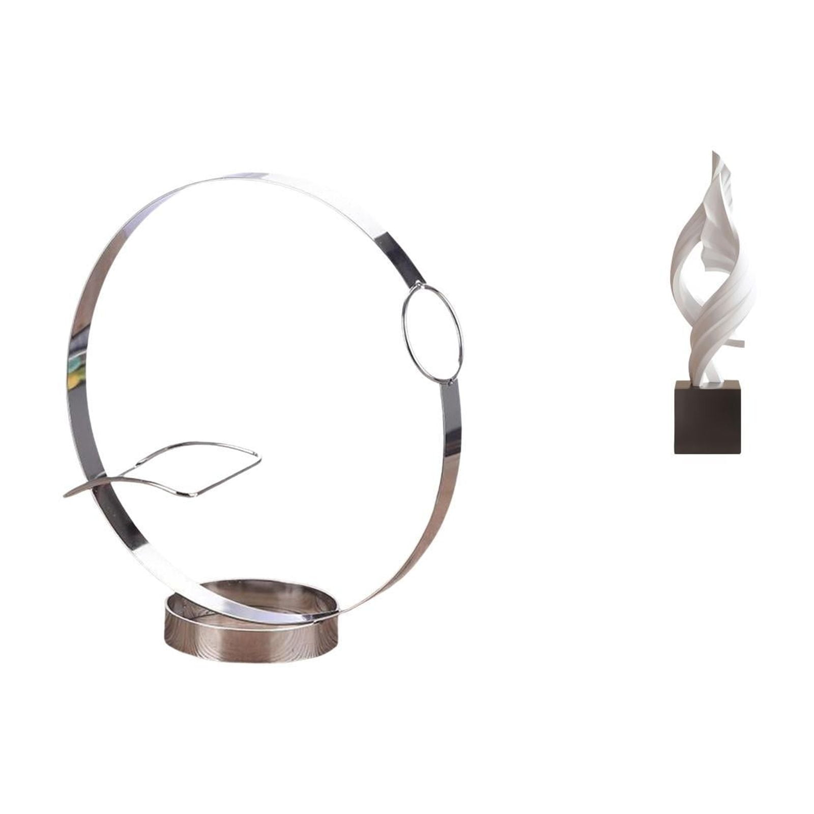 CoudarTitie Iron Wine Bottle Holder Racks Abstract Art Statue ...