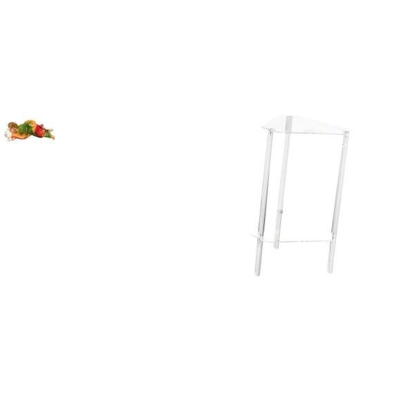 CoudarTitie Joseph Statue Figure Acrylic Nightstand Religious Sleeping Joseph Resin Figurine Clear Side Table Compact Tiered Table Beautifully Crafted Suitable Fo