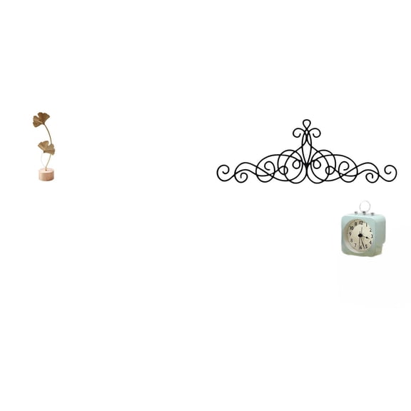 CoudarTitie Leaf Sculpture Metal Wall Art Decor Metal Leaf Statue Scroll Wall Art Decor Metal Wall Decor Leaf Shaped Figurine Crafts Nordic Creative Ornament Abstract Sculpture for Table Party