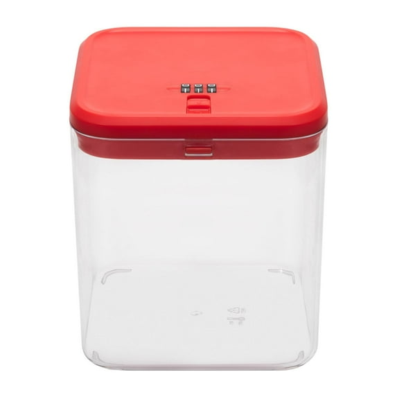CoudarTitie Lock Box Lockable Storage Container with Code Organization Locking Container for Red