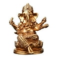 thumbnail image 1 of CoudarTitie Lord Ganesha Statue Resin Buddha Sculpture for Living Room Gifts Centerpiece Gold 8.5x7x10.5cm, 1 of 9