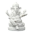 thumbnail image 1 of CoudarTitie Lord Ganesha Statue Resin Buddha Sculpture for Living Room Gifts Centerpiece White 4.7x4.2x6cm, 1 of 9