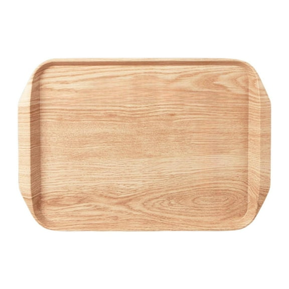 CoudarTitie Melamine Serving Tray Dinner Tray Multipurpose Portable Rectangular Serving Tray A
