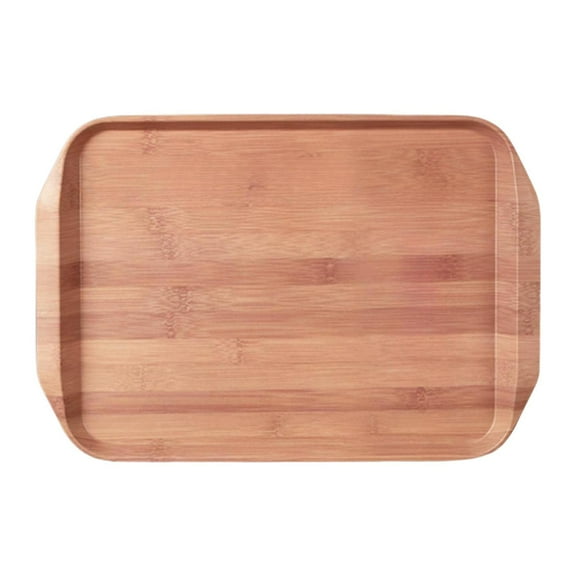 CoudarTitie Melamine Serving Tray Dinner Tray Multipurpose Portable Rectangular Serving Tray C