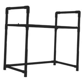 CoudarTitie Microwave Oven Storage Rack Microwave Stand Desktop Organizer Shelf Multipurpose Thickened Counter Storage Organizer Shelf 1 Tier White