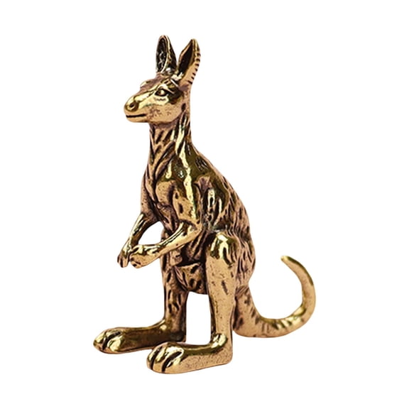 CoudarTitie Mini Kangaroo Figurine Animal Sculpture Modern Adornment Housewarming Gift Photo